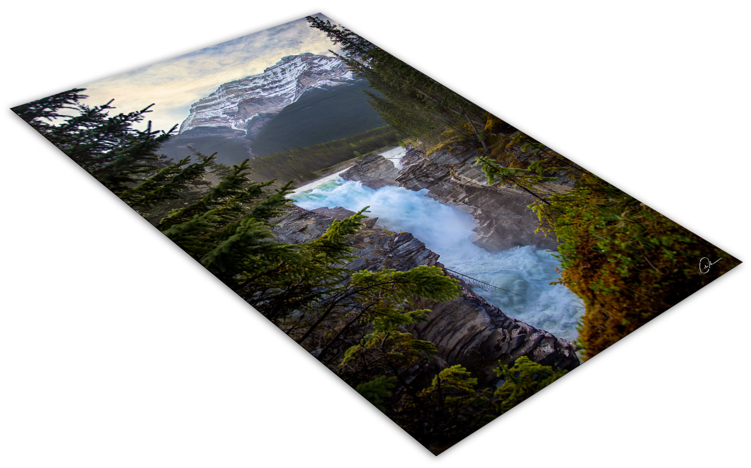 Athabasca Falls fine art photo print Jasper National Park